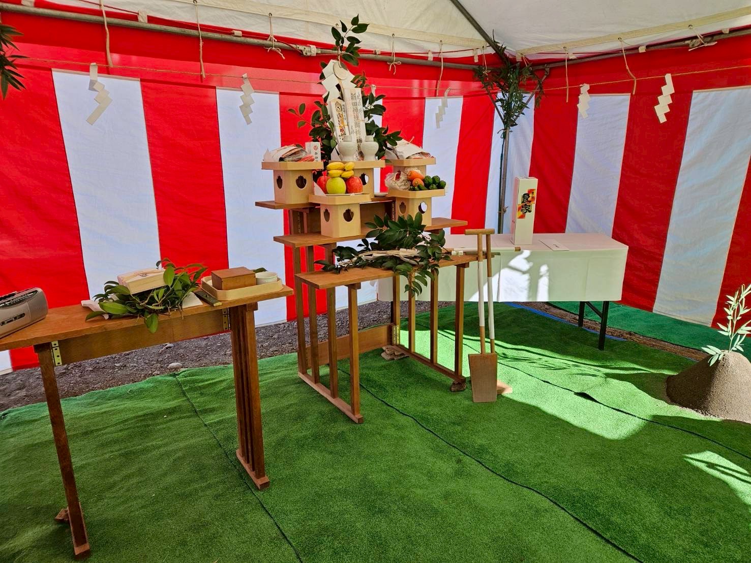 安産祈願の様子